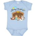 thumbnail image 3 of Inktastic Merry Christmas Cute Nativity Scene Boys or Girls Baby Bodysuit, 3 of 5