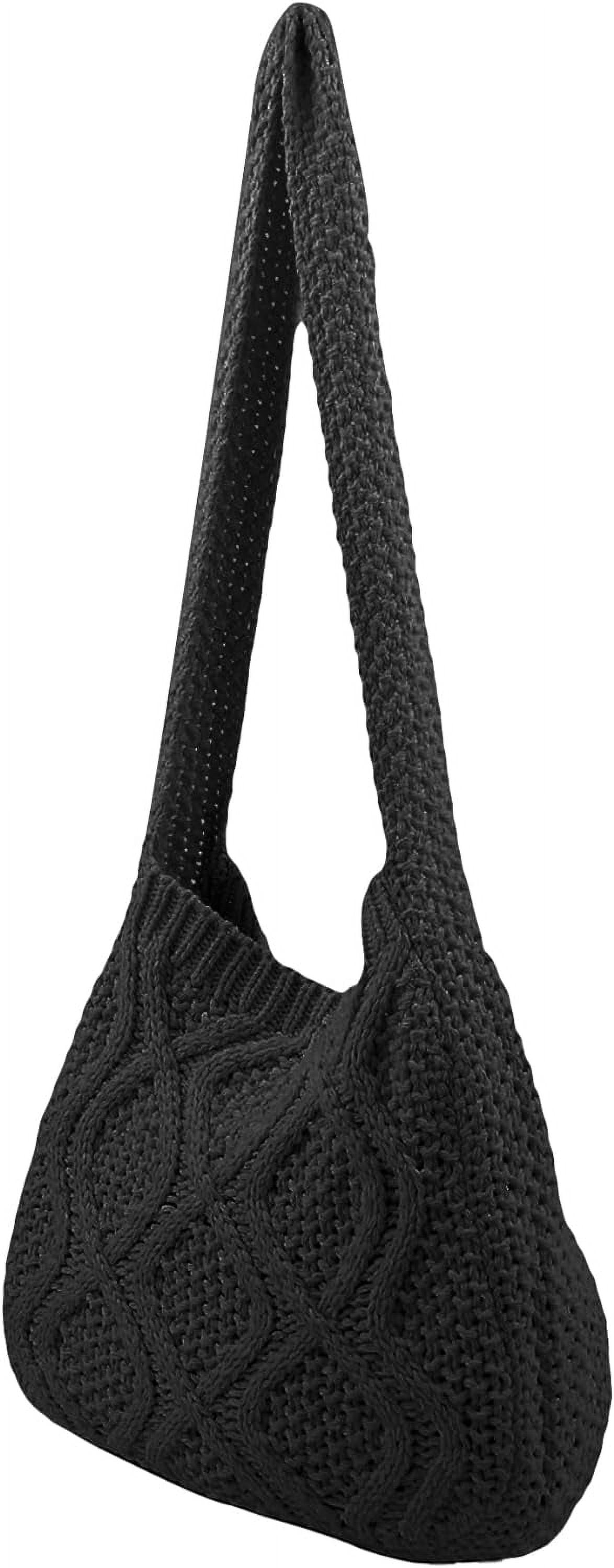 Women's Crochet Shoulder HandBags Hobo Knitted Tote Bag Shopping Bags