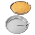 thumbnail image 2 of 2PC 9 Inch Cake Tins,Quick Release Round Cake Pan with Easy-Open Lever,CakePan With Swivel ,Non-Stick Stainless Steel Baking Mold,Easy to Clean Baking Pans for Cheesecake,Chiffon,Birthday Cakes, 2 of 8