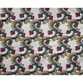 thumbnail image 4 of oneOone Polyester Lycra Fabric Spiral & Floral Block Print Fabric BTY 56 Inch Wide, 4 of 4