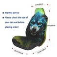 thumbnail image 3 of Fotbe Fluorescent Wolf Funda para Asiento de Auto con Estampado – Impermeable y Antisudor – Ajuste Universal, Lavable a Máquina, Antideslizante (1 Pieza), 3 of 5
