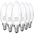 thumbnail image 1 of SHINESTAR E12 LED Candelabra Light Bulbs 40 Watt Equivalent, 5000K Daylight White 470 Lumen Chandelier Bulb, 6W B11 Candle Small Base Ceiling Fan Light Bulbs, Non-Dimmable, Pack of 6, 1 of 8