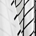 thumbnail image 4 of Lush Decor Feather Arrow Geo Room Darkening 95" x 52" Geometric White 100% Polyester Metal Grommets Pair Window Panel, 4 of 5
