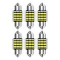 thumbnail image 1 of 6Pcs 31MM DE3175 3014 LED Map/Dome Interior Light Bulbs 6000K White Lamps, 1 of 7
