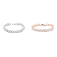 thumbnail image 1 of (2-Pack) Rinsvye Style Roman Women Gift Bridal Rings for Women Crystal Rhinestone Bracelets Bride Women Bracelet Jewelry Bracelets, 1 of 2