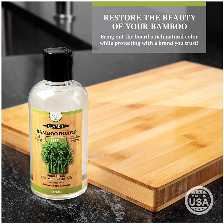 CLARK'S Bamboo Cutting Board Wax - Lemongrass Extract Enriched