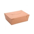 thumbnail image 1 of #4 Kraft Paper Food Container 8.5" x 6.25" x 3 1/2" 160/Pack, 1 of 5