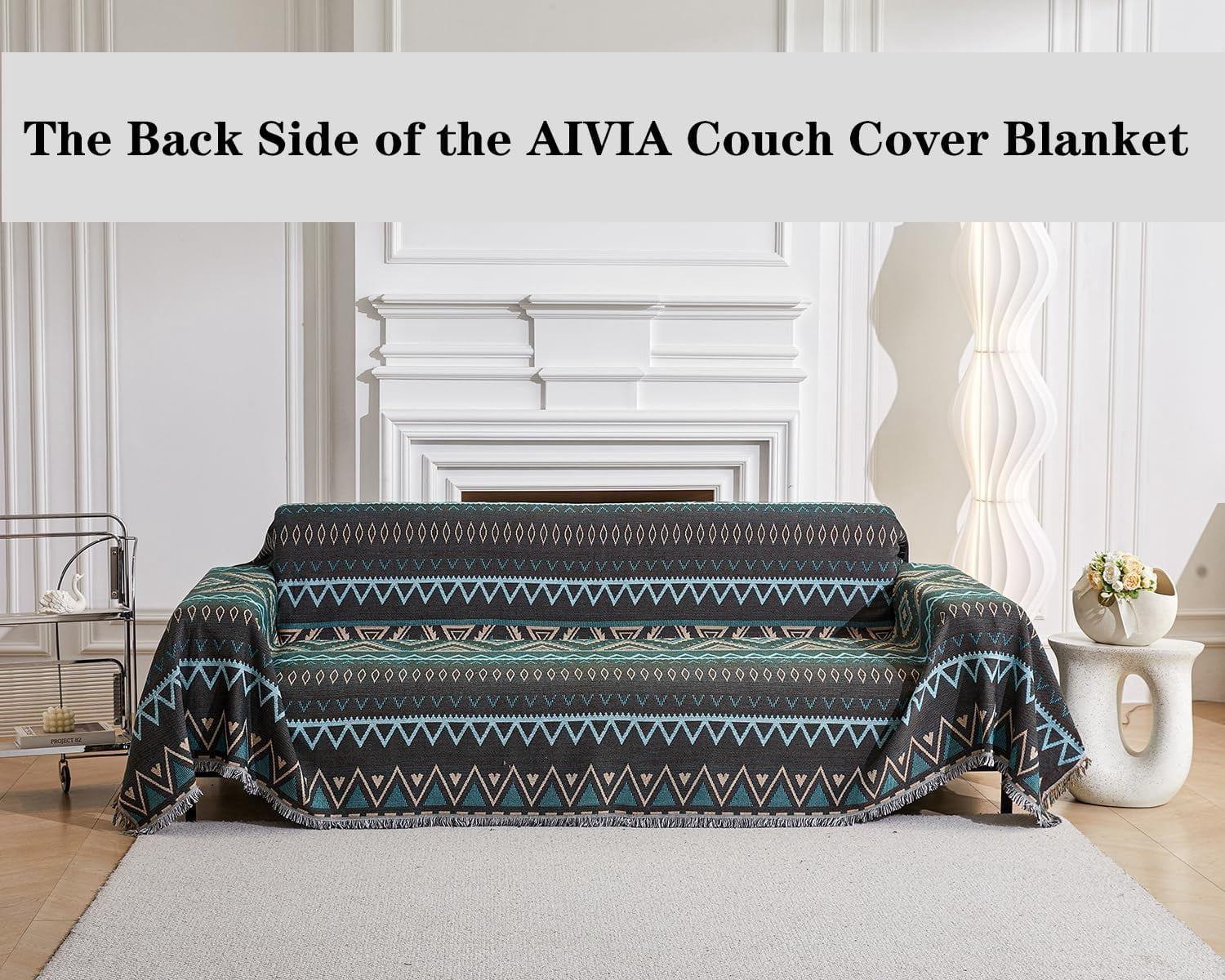 Couch Cover Sheet Blanket, Oversized Reversible Covers for 3-4 Cushion High Backed Backrest Sofa, Extra Large Furniture Decoration Covers Sofa Slipcovers, L Shape U-Shaped Sectional Protector