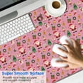 thumbnail image 2 of Long Mouse Pads for Desk,Pink Christmas Santa and Tree Pattern Desk Mats on Top Of Desks, Desk Mouse Pad Extra Large with 3mm Non-Slip Base and Stitched Edge for Gaming,Office,Work,Home 47.3x23.6in, 2 of 5