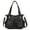 Black, variant on Women Large Purses and Handbags Shoulder Bag PU Leather Multi-Pocket Tote Bag