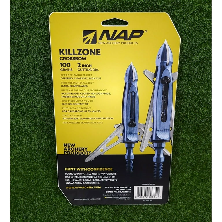 New Archery Products Mechanical Broadhead Crossbow Killzone, 2