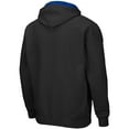thumbnail image 3 of Men's Colosseum Black Boise State Broncos Arch & Logo 3.0 Full-Zip Hoodie, 3 of 3
