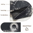 thumbnail image 5 of Summer Nautical Large Area Rugs 8x10 ft Watercolor Ocean Anchor Pattern Retro Black Washable Rug Non Slip Indoor Carpet Absorbent Floor Mat for Living Room Bedroom Dining Room, 5 of 9