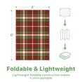 thumbnail image 3 of DEORAB Outdoor Rugs 4'X6' Chenille Patio Rug Three-Layer Material Imitation Silicone Spot Molding Camping Outside Rv Mat Red & Green, 3 of 7