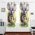 thumbnail image 2 of Koala Bag Leaves Blackout Curtain Panels 63x55in Drapes Privacy Assured for Living room Bedroom Bathroom 2 panels set, 2 of 5