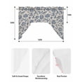 thumbnail image 5 of Light Blue Floral Swag Valances for Windows, Small Curtains Drapes, Rustic Vintage Flowers Botanical Spring Kitchen Window Curtains Over Sink Window Treatment Valance for Bedroom/Bathroom 56"x36", 5 of 5