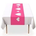 thumbnail image 3 of Pink Cutout Heart Plastic Table Runner -5 Pack- For Mothers Day, Valentines Day, Parties And Birthdays, 3 of 4