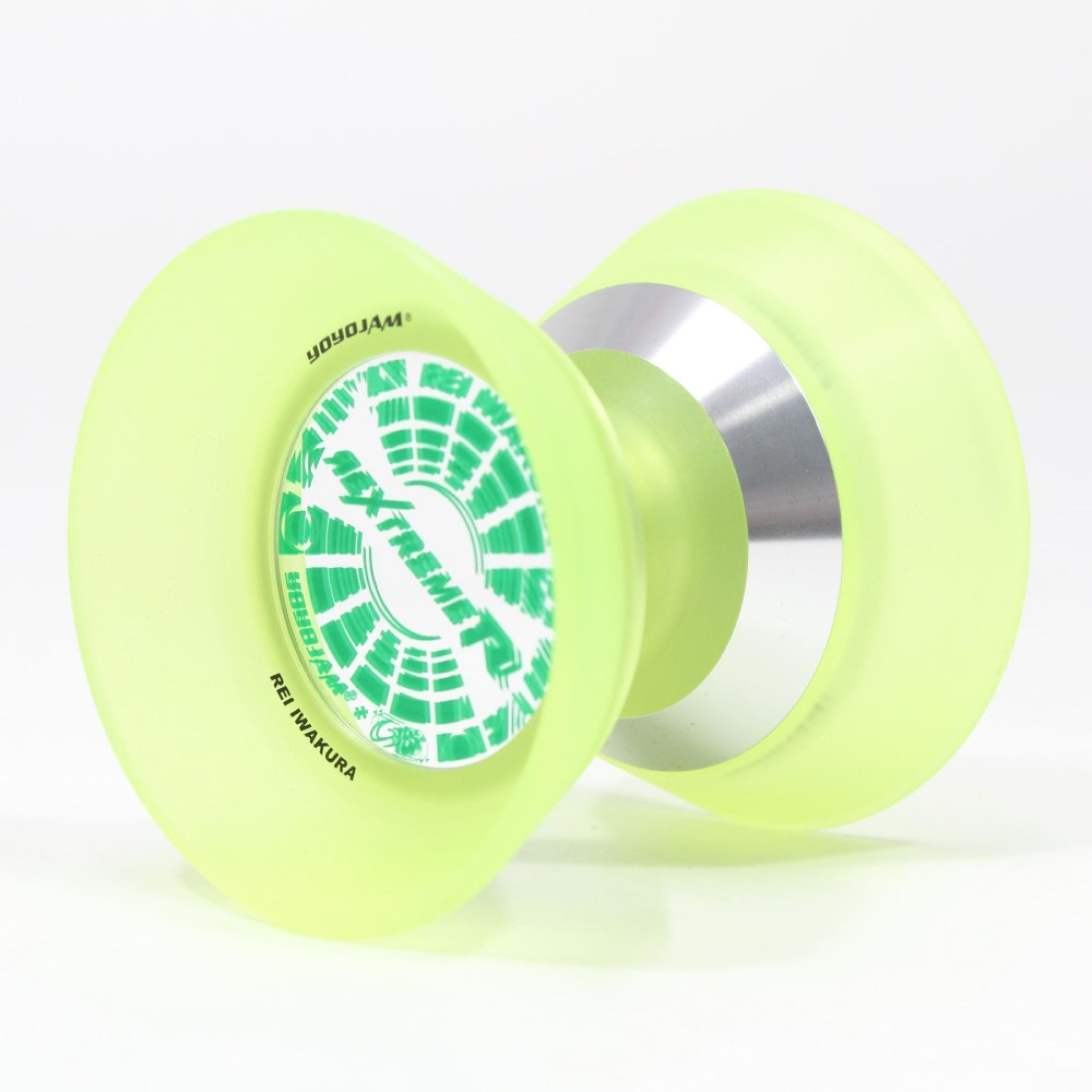 C3yoyodesign x YoYoJam “Rextreme R” Yo-Yo - Bi-Material - Rei Iwakura Signature YoYo (Yellow Body Silver Rings)