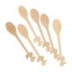 thumbnail image 4 of 6 cucharas de bambú: cuchara de cocina de 15 cm para café, helado y arroz. Utensilio multiusos para mezclar y revolver. Mango con forma de pato., 4 of 7