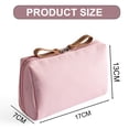 thumbnail image 2 of Portable Cosmetic Bag Polyester Zipper Pouch Large Capacity Cosmetic Organizer For Women, 2 of 5