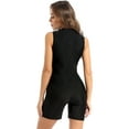 thumbnail image 2 of Yeahdor Womens One-piece Swimming Jumpsuit Romper Front Zipper Athletic Bodysuit Jumpsuit, 2 of 7