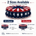 thumbnail image 4 of Patriotic Round Tablecloth for Independence Day Decorations, Polyester Multicolour Table Cover, Waterproof Spill-Resistant, 152 x 152 cm (1 Pc), 4 of 6