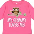 thumbnail image 4 of Inktastic My Grammy Loves Me Owl Girls Long Sleeve Toddler T-Shirt, 4 of 5