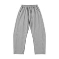 thumbnail image 4 of ZHYou No Boundarie Stripe Pants for Women Drawstring Elastic Waist Wide Leg Lightweight Vacation Casual Trousers with Pockets,Black,Size M, 4 of 7