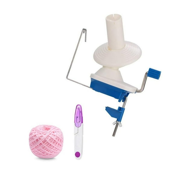 Yarn Winder,Yarn Ball Winder,Easy-to-Install,Low-Noise Yarn Spinner for Crocheting,The Helper for Knitting Enthusiasts.(Pink)