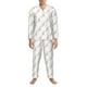 thumbnail image 3 of Balery Leopard Print Pijama para Hombre de Dos Piezas con Manga Larga, Conjunto de Dormir y Descanso Suave con Bolsillos-Large, 3 of 7