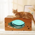 thumbnail image 3 of Rascador para gatos Casa Cartón Ampliamente utilizado Tamaño 55x29x28cm Dos pisos de espacio utilizado gatos Protector de muebles, 3 of 9