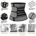 thumbnail image 5 of KIWI RATA Neoprene Sauna Workout Waist Trainer for Men Sweat Trimmer Belt with Double Tummy Control Straps, 5 of 6