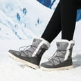 thumbnail image 5 of BURUDANI Women's Faux Lace-Up Winter Snow Boots, 5 of 6