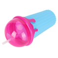 thumbnail image 2 of 500ML Frozen Smoothies Cup Reusable Soft Silicone DIY Frozen Squeeze Cup with Dual Use Straw for Party Blue, 2 of 3