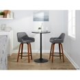 thumbnail image 4 of LumiSource Grey Daniella 26" Fixed-Height Counter Stool - Set of 2, 4 of 11