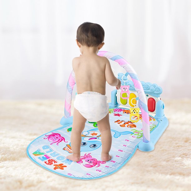 Bebé Pedal Piano Música Niños Fitness Marco Juguete Subir Actividad Gimnasio Juego Mats Tmvgtek libre de BPA