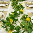thumbnail image 2 of WNFJR 200cm Artificial Lemon Greenery Garland - Faux Rattan Decor with 3D Yellow Lemons, No Maintenance, for Weddings & Home Decor, Indoor/Outdoor Use, 2 of 4