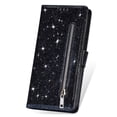 thumbnail image 6 of Fashion Zipper Flip Wallet Glitter Leather Phone Case For Samsung S25 Ultra S25 Edge A36 A56 A16 A26 A17 A55 A35 A25 A06 Card Slots Protective Cover, 6 of 9