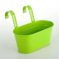 thumbnail image 4 of Hanging Flower Pots Garden Tool 2PCS Metal Hooks Home Decor For Railing Fence Detachable Iron Balcony Plant Holder, 4 of 4