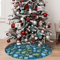 thumbnail image 5 of Yiaed Modern Excavator Print Christmas Tree Skirt , Tree SkirtsTree Mat for Christmas Winter Holiday Indoor Decorations-30", 5 of 7