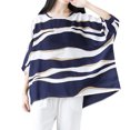 thumbnail image 1 of Gibobby Playera Corte clásico para Mujer Camisa grande Mujer Top Algodón Lino Tamaño Rayas sueltas Manga corta O-cuello Blusa de mujer(Marina,XL), 1 of 5