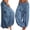 A1/Blue, variant on Pants for Women Ethnic Elephant Pattern Fold Low Rise Waist Harem Pants with 2-Pocket,Loose Boho Hippie Baggy Aladdin Trousers for Yoga Travel Hippie Clothes Red 3XL