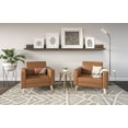 thumbnail image 4 of Safco Contemporary Lounge Chair Resi Feet Gray Vinyl with Wood Legs, 4 of 4