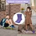 thumbnail image 7 of PUTUO Kids Bamboo Viscose Socks, Soft Breathable Seamless Crew Socks for Boys Girls, Sensory Friendly Design for Kids Ages 2–12, Multicolor, 5 Pairs, 7 of 7