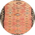 thumbnail image 1 of Ahgly Company Machine Washable Indoor Round Contemporary Sand Brown Area Rugs, 5' Round, 1 of 7