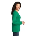 thumbnail image 3 of Port & Company Long Sleeve 54oz 100% Cotton TShirt (LPC54LS) Kelly Green, S, 3 of 6