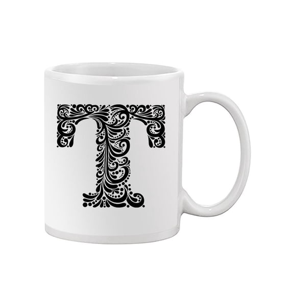 Elegant Letter T Design  Mug Unisex's -Image by Shutterstock