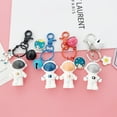 thumbnail image 6 of MLINS Adorable Astronaut Doll Keychain Bell Key Rings Hanging Keychain Ornament for Car Bag (Black), 6 of 8