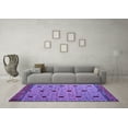 thumbnail image 3 of Ahgly Company Indoor Square Oriental Purple Modern Area Rugs, 7' Square, 3 of 4