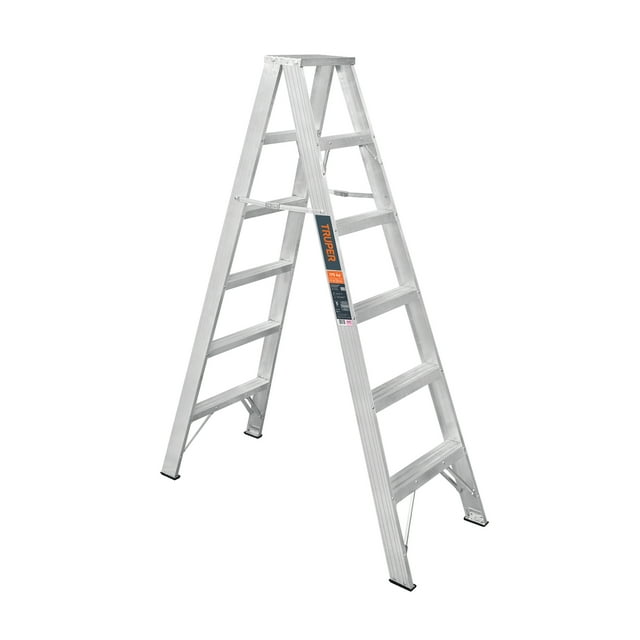 Truper ESTD-25 Escalera de tijera doble, tipo ll, 5 escalones, Truper